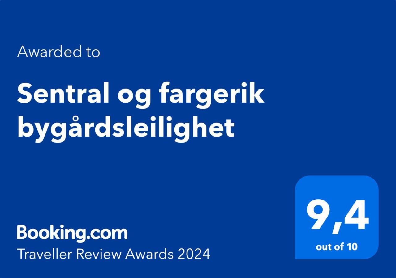Sentral Og Fargerik Bygardsleilighet ฮาลเดน ภายนอก รูปภาพ